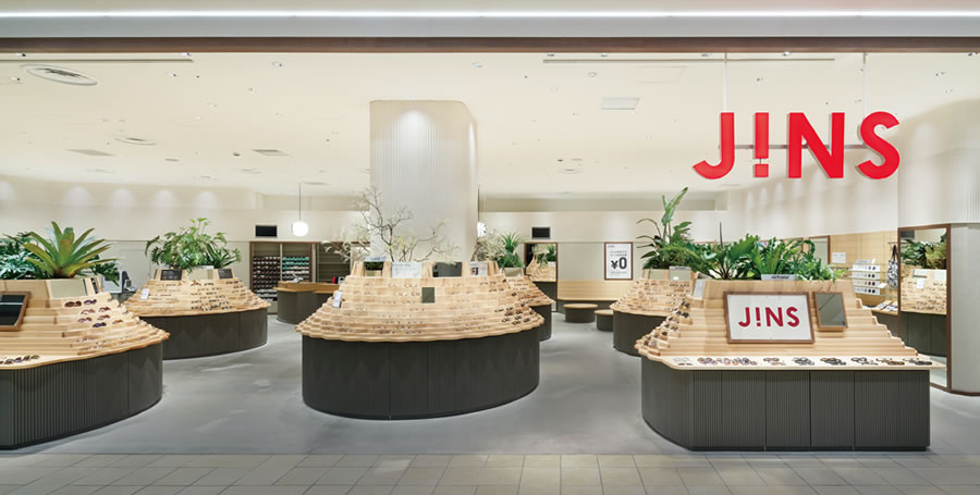 JINS なんばパークス店　商品展示什器
