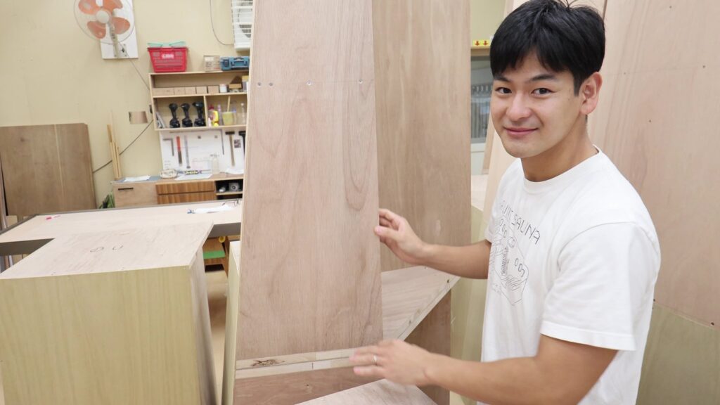 製作中の部材を自分の目で確かめる